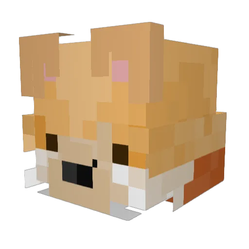 yorkeller Minecraft avatar head, 3D render