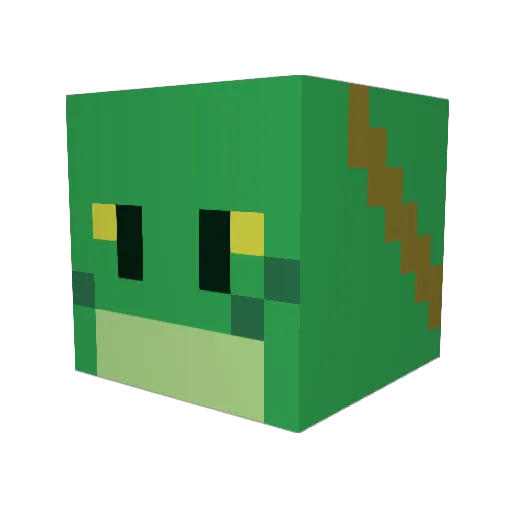 yorklag Minecraft avatar head, 3D render