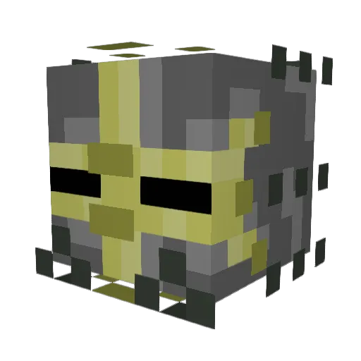 yorngle Minecraft avatar head, 3D render
