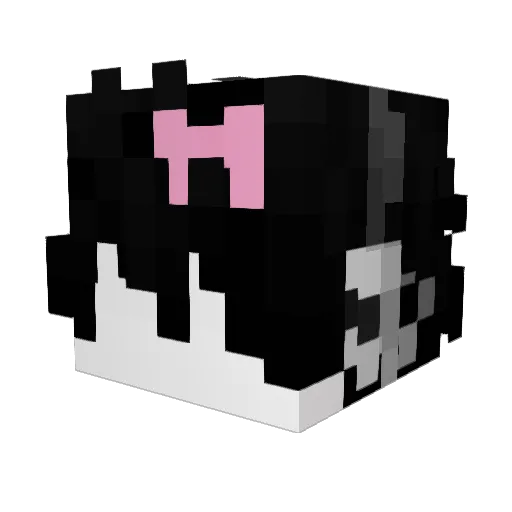 yorochi_ Minecraft avatar head, 3D render