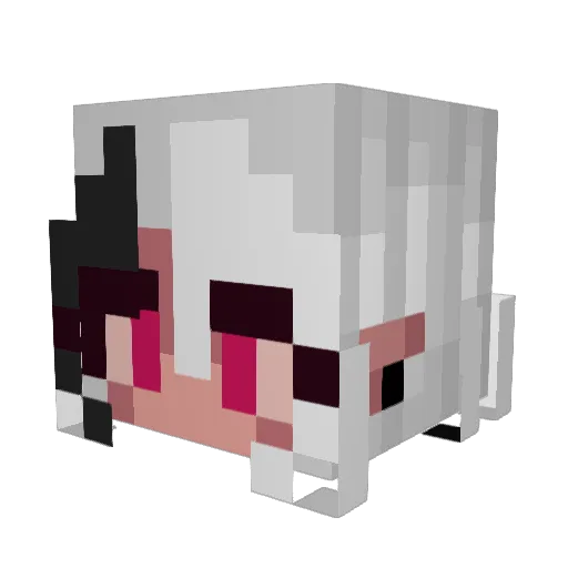 yoruchilla Minecraft avatar head, 3D render