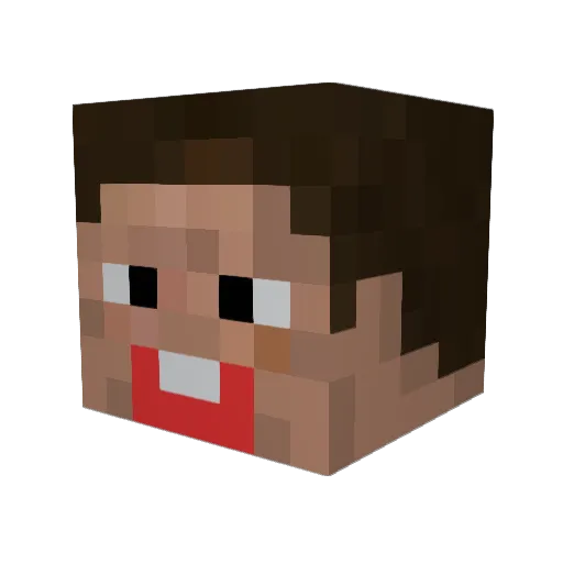 yoruo045 Minecraft avatar head, 3D render