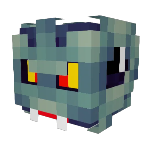 yos_bates Minecraft avatar head, 3D render