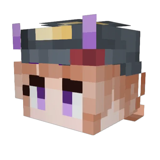 yosapong Minecraft avatar head, 3D render