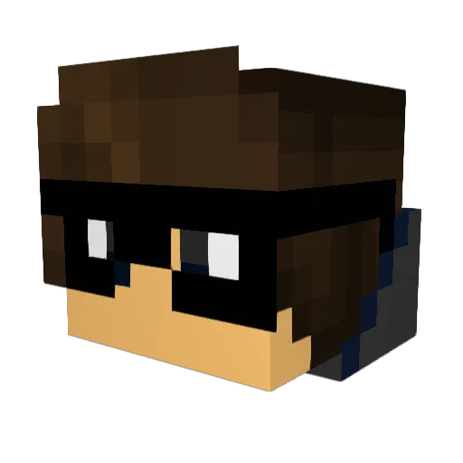 yosat Minecraft avatar head, 3D render