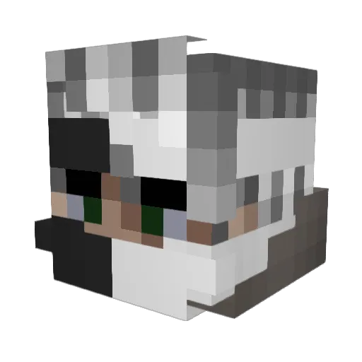 yosczh Minecraft avatar head, 3D render