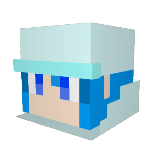 yoshi1979 Minecraft avatar head, 3D render