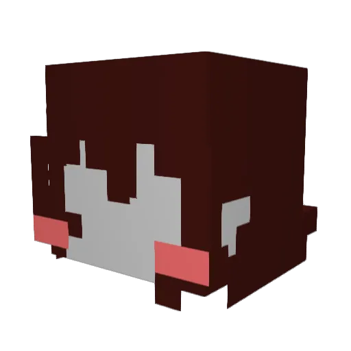 yoshi606 Minecraft avatar head, 3D render