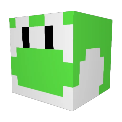 yoshi69420 Minecraft avatar head, 3D render