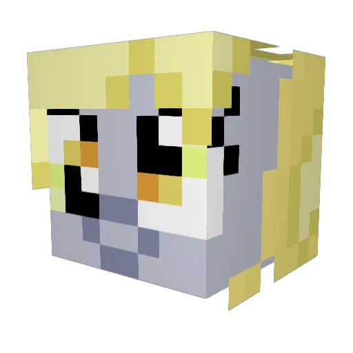 yoshi971 Minecraft avatar head, 3D render