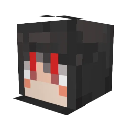 yoshi_sa006 Minecraft avatar head, 3D render