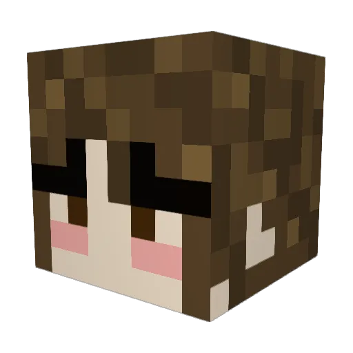 yoshiegg3 Minecraft avatar head, 3D render