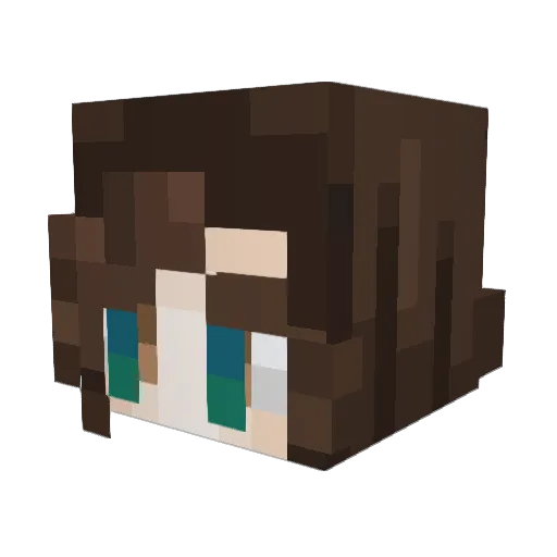 yoshiib556 Minecraft avatar head, 3D render