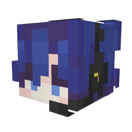 yoshiki711 Minecraft avatar head, 3D render