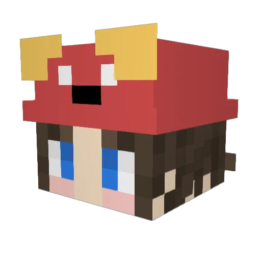 yoshikim19 Minecraft avatar head, 3D render