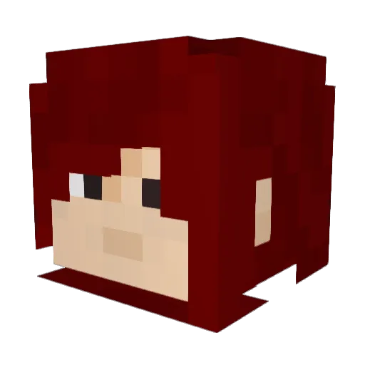 yoshinnette Minecraft avatar head, 3D render