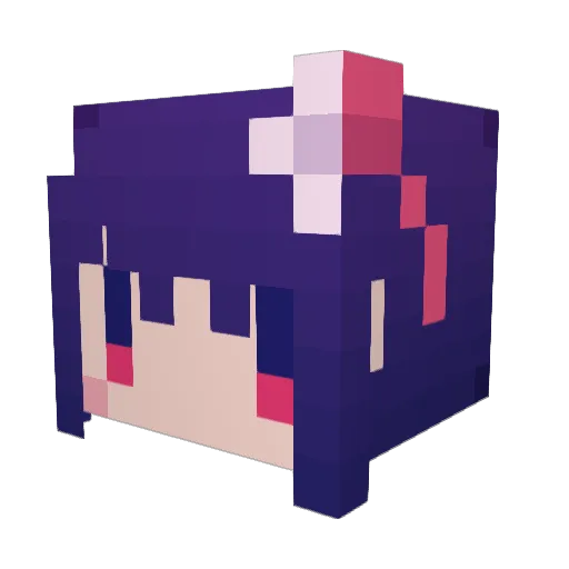 yoshio0919 Minecraft avatar head, 3D render