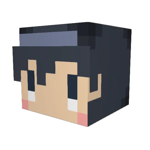 yoshipons12 Minecraft avatar head, 3D render
