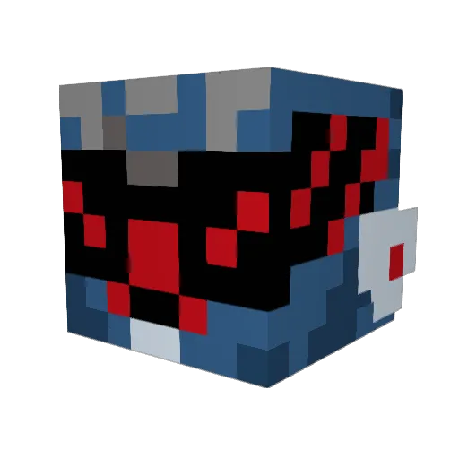 yoshism Minecraft avatar head, 3D render