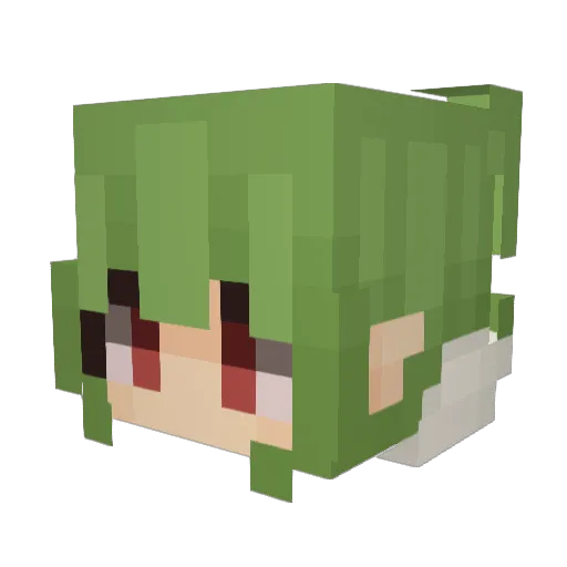 yoshua777 Minecraft avatar head, 3D render