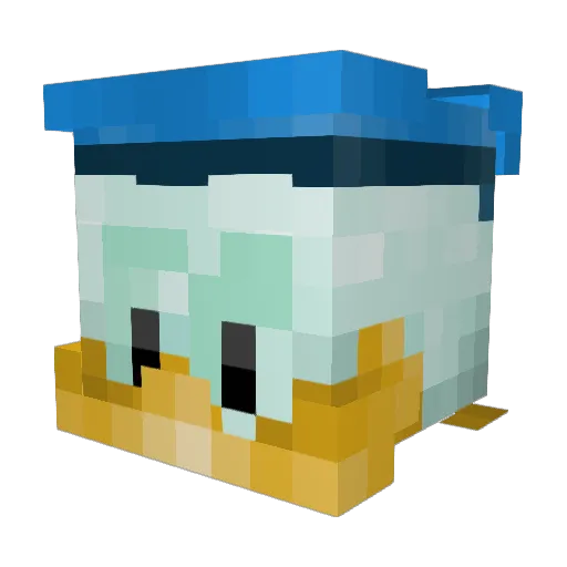yosilu Minecraft avatar head, 3D render