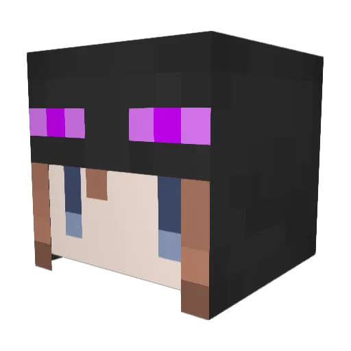 yosion Minecraft avatar head, 3D render