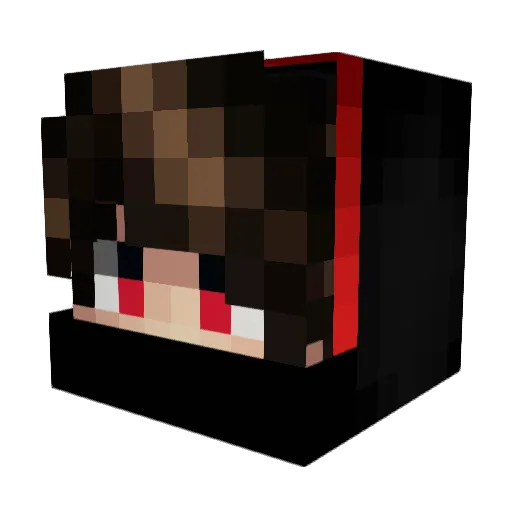 yosoydaniyt Minecraft avatar head, 3D render