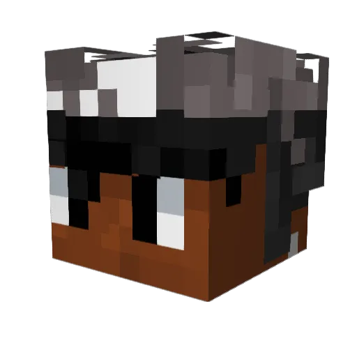yospear Minecraft avatar head, 3D render