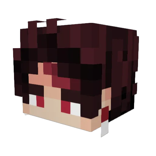 yosplay6 Minecraft avatar head, 3D render
