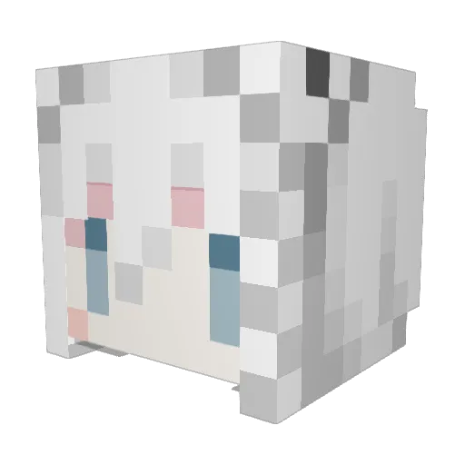 yossanta Minecraft avatar head, 3D render
