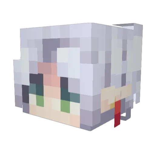 yostupidthing Minecraft avatar head, 3D render