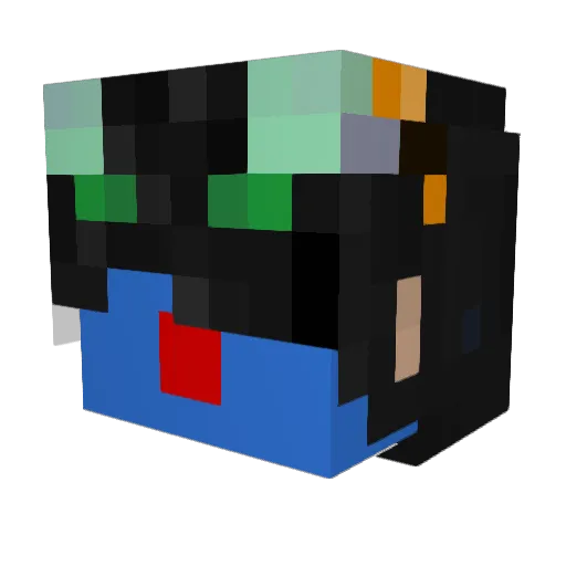 yosubke Minecraft avatar head, 3D render
