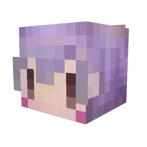 yoten Minecraft avatar head, 3D render