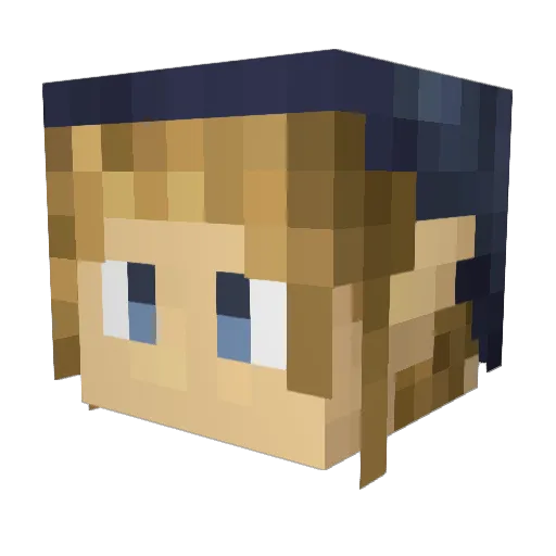 yotin11 Minecraft avatar head, 3D render