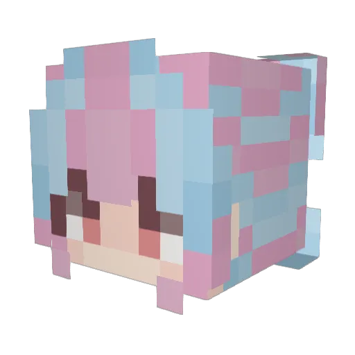 yotosik Minecraft avatar head, 3D render