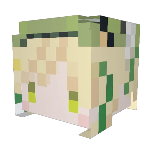 yotsuha0920 Minecraft avatar head, 3D render