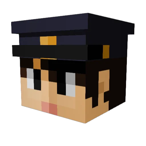 you1121 Minecraft avatar head, 3D render