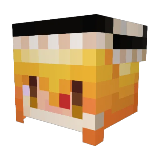 youAi023 Minecraft avatar head, 3D render