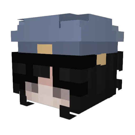 you_1007 Minecraft avatar head, 3D render