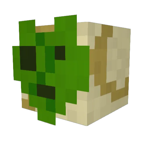 you_found_me Minecraft avatar head, 3D render