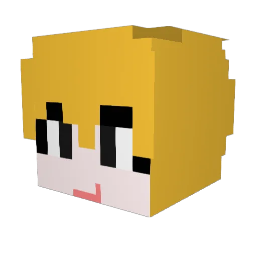 you_jin05 Minecraft avatar head, 3D render