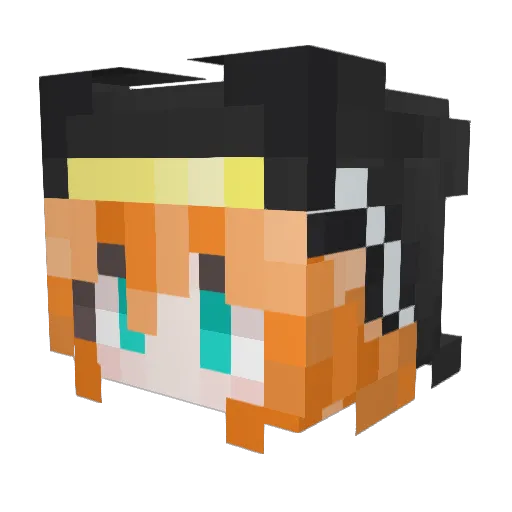 you_lan_ Minecraft avatar head, 3D render