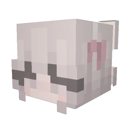 you_yu_zi Minecraft avatar head, 3D render