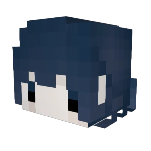 youchen Minecraft avatar head, 3D render