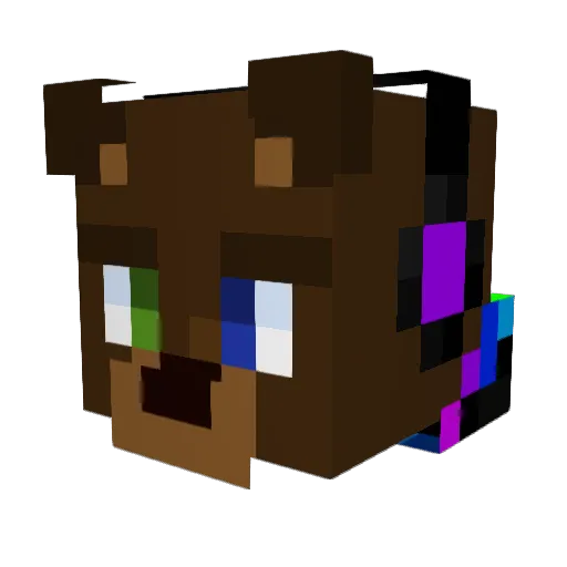 youdarno_ Minecraft avatar head, 3D render