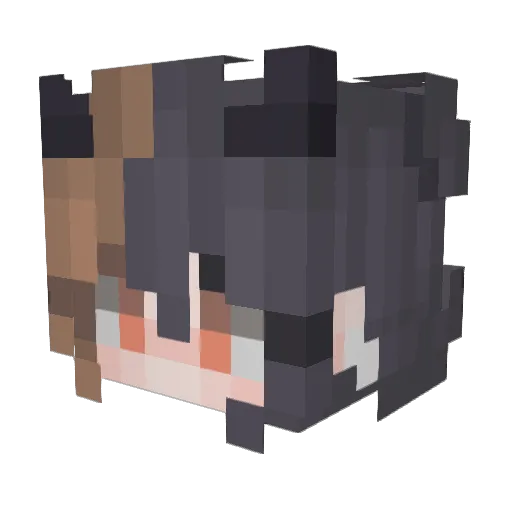 youdoq Minecraft avatar head, 3D render