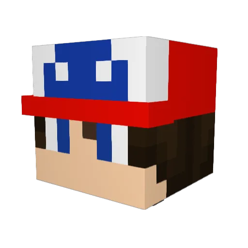 youdude1 Minecraft avatar head, 3D render