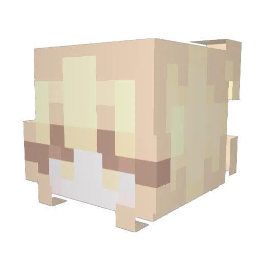 youfavMika Minecraft avatar head, 3D render