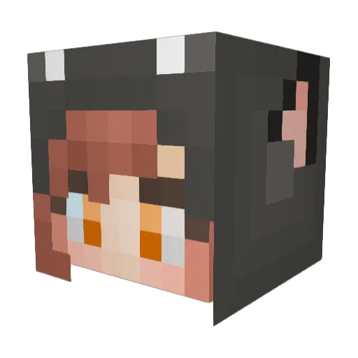 youka1203 Minecraft avatar head, 3D render