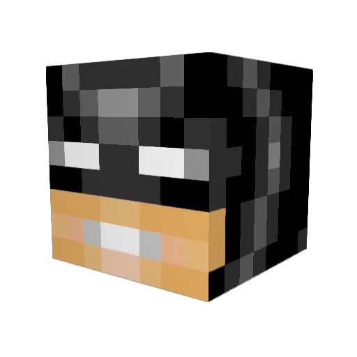 youkoso Minecraft avatar head, 3D render